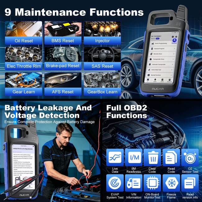 THINKCAR MUCAR KEY581 Key Programmer ALL-IN-ONE Professional Key Programming & OBDⅡ Diagnostic Tool