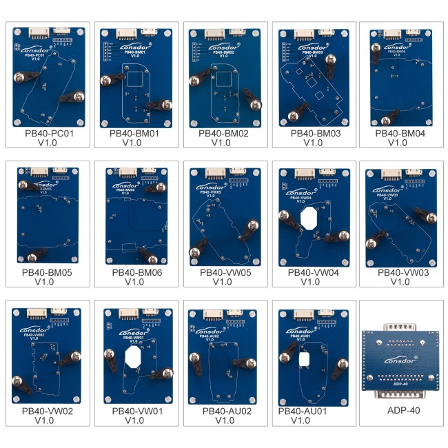 LONSDOR Adapter Encrypted Solder-Free Adapter Kit 14 Pieces of Adapter Boards