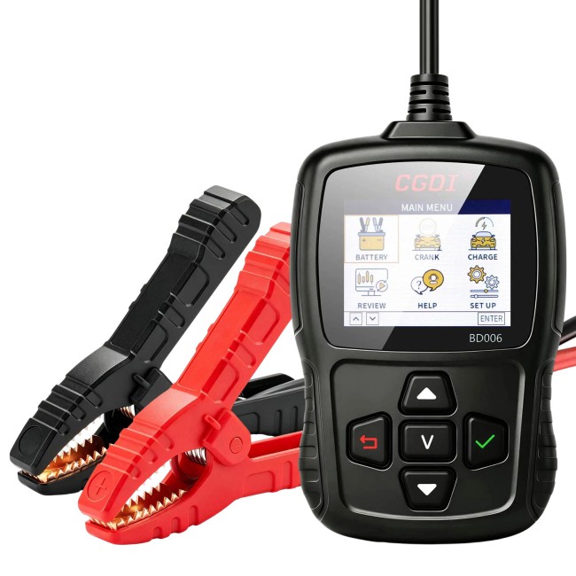 CGDI BD006 Car Battery Tester Supports Testing Vehicle's Starting Battery, Cranking Test, Charging Test, Battery Test, SOH, SOC