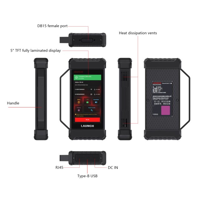 LAUNCH X-431 PRO3S+ V2 New Energy Overseas Online Diagnostics Configuration