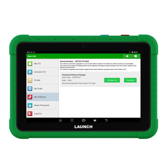 LAUNCH X-431 PRO3S+ V2 New Energy Overseas Online Diagnostics Configuration