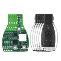 5pcs/lot CG MB 08 Version Keyless Go Key 2-in-1 315MHz/433MHz with Shell for Mercedes W164 W221 W216 from Year 2005-2010 Get 5 Free Tokens