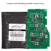 Lonsdor LT20-10 5 Buttons 8A-BA Toyota & Lexus Smart Key PCB For K518/ K518PRO/ KH100+