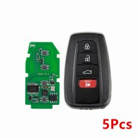 5pcs/lot Lonsdor FT02 PH0440B Update Version of FT11-H0410C 312/314 MHz Toyota Smart Key PCB with Key Shell