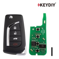 [5Pcs/Lot] KEYDIY KD B13-4 Universal Flip Remote Key 3+1 Buttons for Toyota Type
