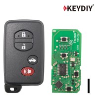 [5Pcs/Lot] KEYDIY KD TDB03-4(Black) for Toyota Universal Smart Remote Key 3+1 Buttons With Black Key Shell