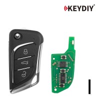 [5Pcs/Lot] KEYDIY KD B30-3 Universal Flip Remote Key 3 Buttons for Cadillac Type