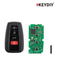 [5Pcs/Lot] KEYDIY KD TB36-4 for Toyota for Lexus Universal Smart Remote Key 3+1 Buttons With 8A Transponder