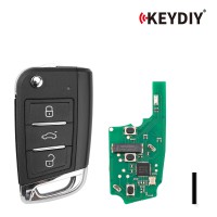 [5Pcs/Lot] KEYDIY KD ZB15-3 Universal Smart Flip Remote Key 3 Buttons for VW Type