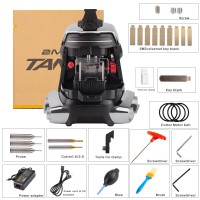 2M2 TANK 2 Pro CNC Key Cutting Machine Support House Keys Mul-T-lock Dimple Multi-point Keys with Protective Shell Mobile APP Control