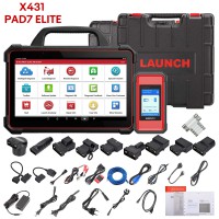 Top LAUNCH X-431 PAD VII Pad 7 Elite Intelligent Diagnostic Tool ADAS Calibration Online Coding Programming Topology Map 60+ Special Function