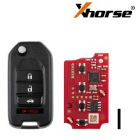 [5Pcs/Lot] XHORSE XKHO21EN Second Generation Honda Folding 2+1 Buttons Wired Remote Keys
