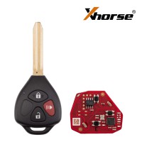 [5Pcs/Lot] XHORSE XKTO24EN for Toyota Models Right 3 Buttons Triangle Second Generation Wired Remote Key