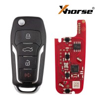 [5Pcs/Lot] XHORSE XKFO21EN for Ford 2nd Generation Wired Key 4 Buttons Universal Remote Key