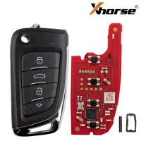 [5Pcs/Lot] XHORSE XKM800EN Universal Flip Remote Key 4 Buttons Knife Style