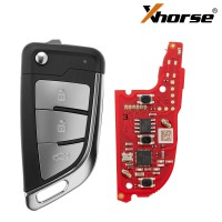 XHORSE XKKF26EN Knife II Style Flip Key 3 Buttons Second Generation Universal Wired Remote Key