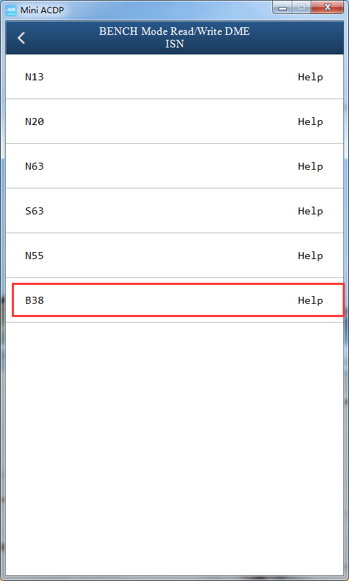 Read/Write ISN DEM B38 Procedure - 04
