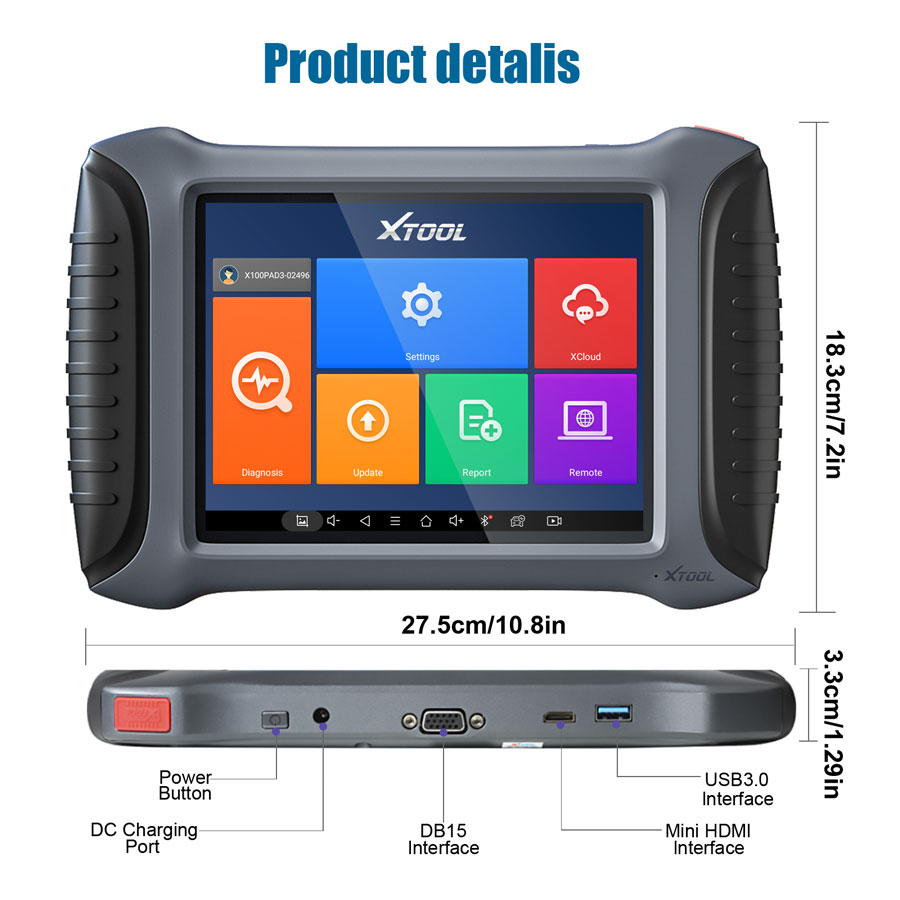Xtool X100 PAD3 SE Product details