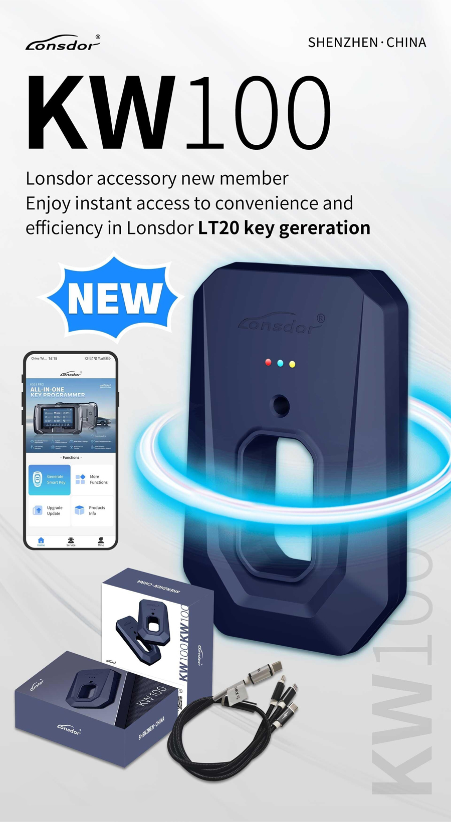 Lonsdor KW100 for LT20 Key Gereration When All Keys Lost & Adding Keys