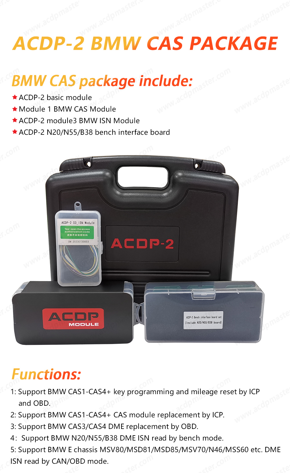 Yanhua Mini ACDP-2 BMW CAS package 1