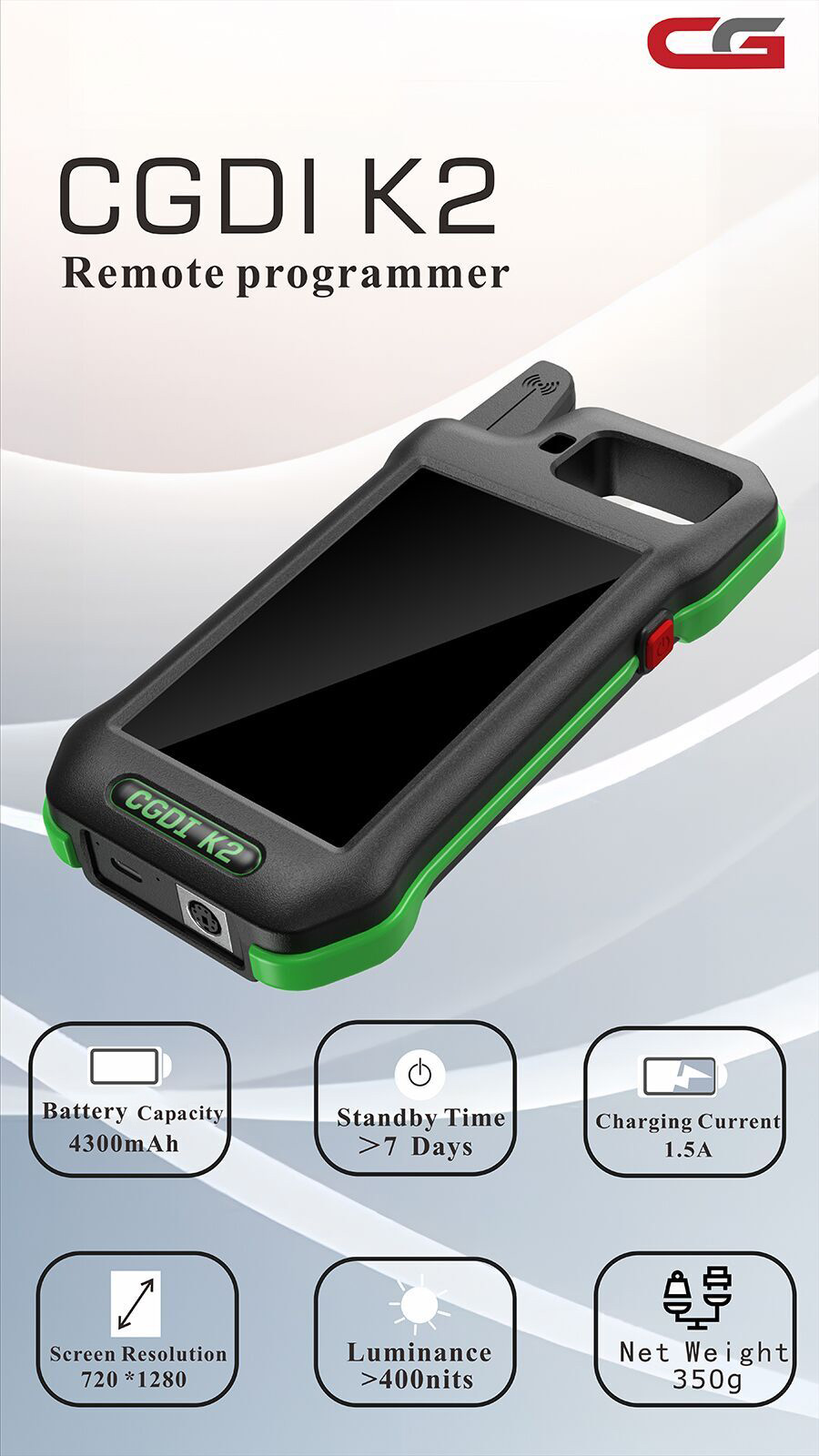 CGDI K2 Remote Key Programmer with 3 pcs CGDI C4648 Super Chips 3
