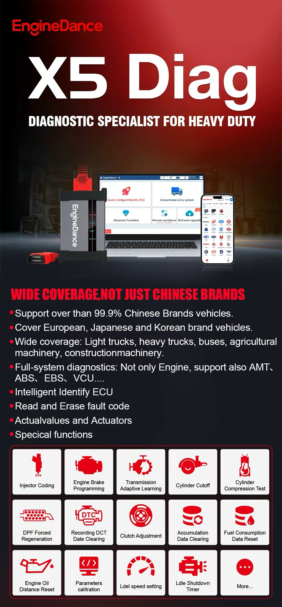 EngineDance X5 Diag Truck Diagnostics 1