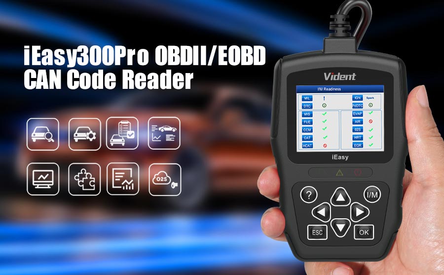 VIDENT iEasy300 Pro CAN OBDII/EOBD Code Reader