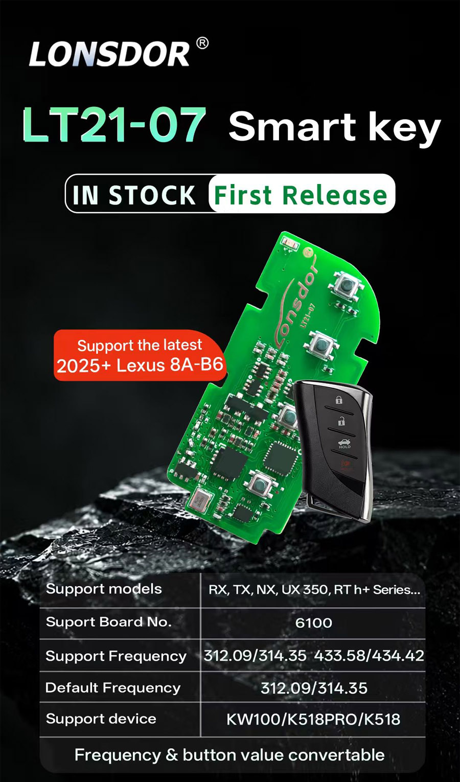 Lonsdor LT21-07 Smart Key Board (Only PCB)