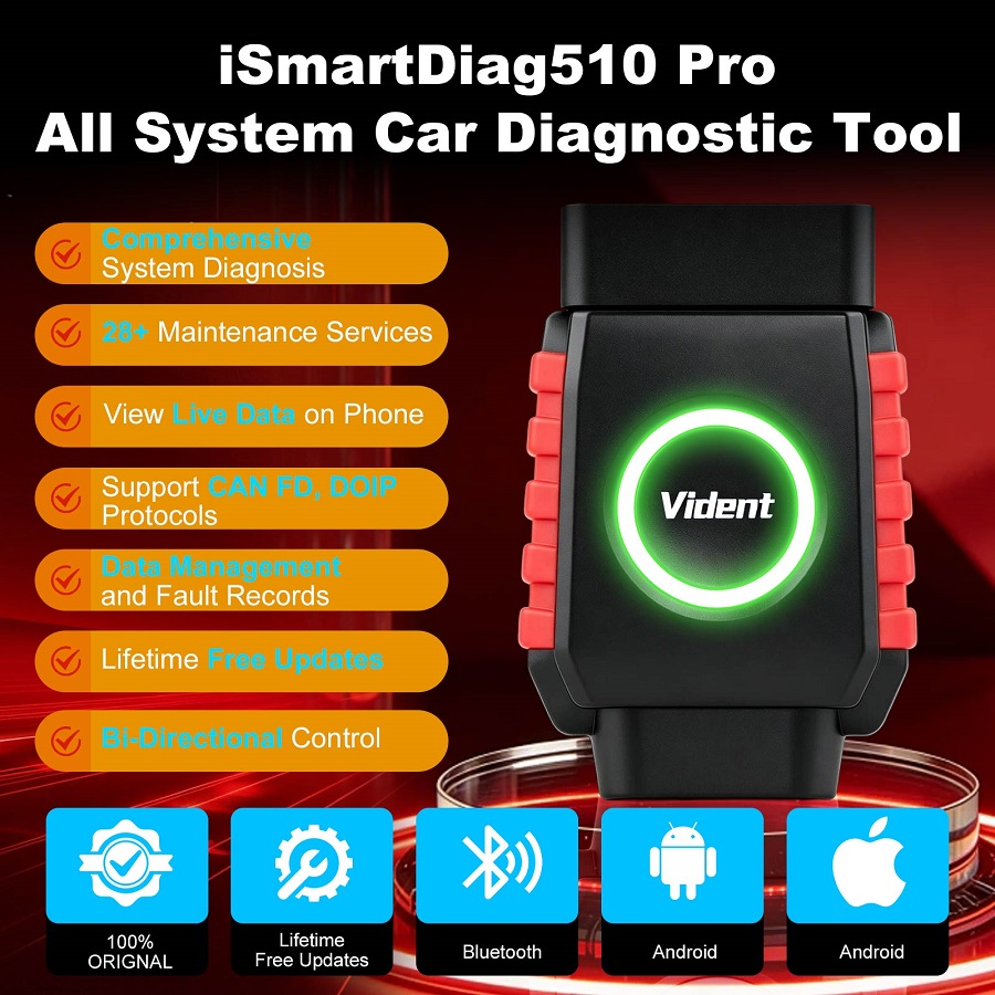 Vident iSmartDiag510 Pro All System Car Diagnostic Tool 1